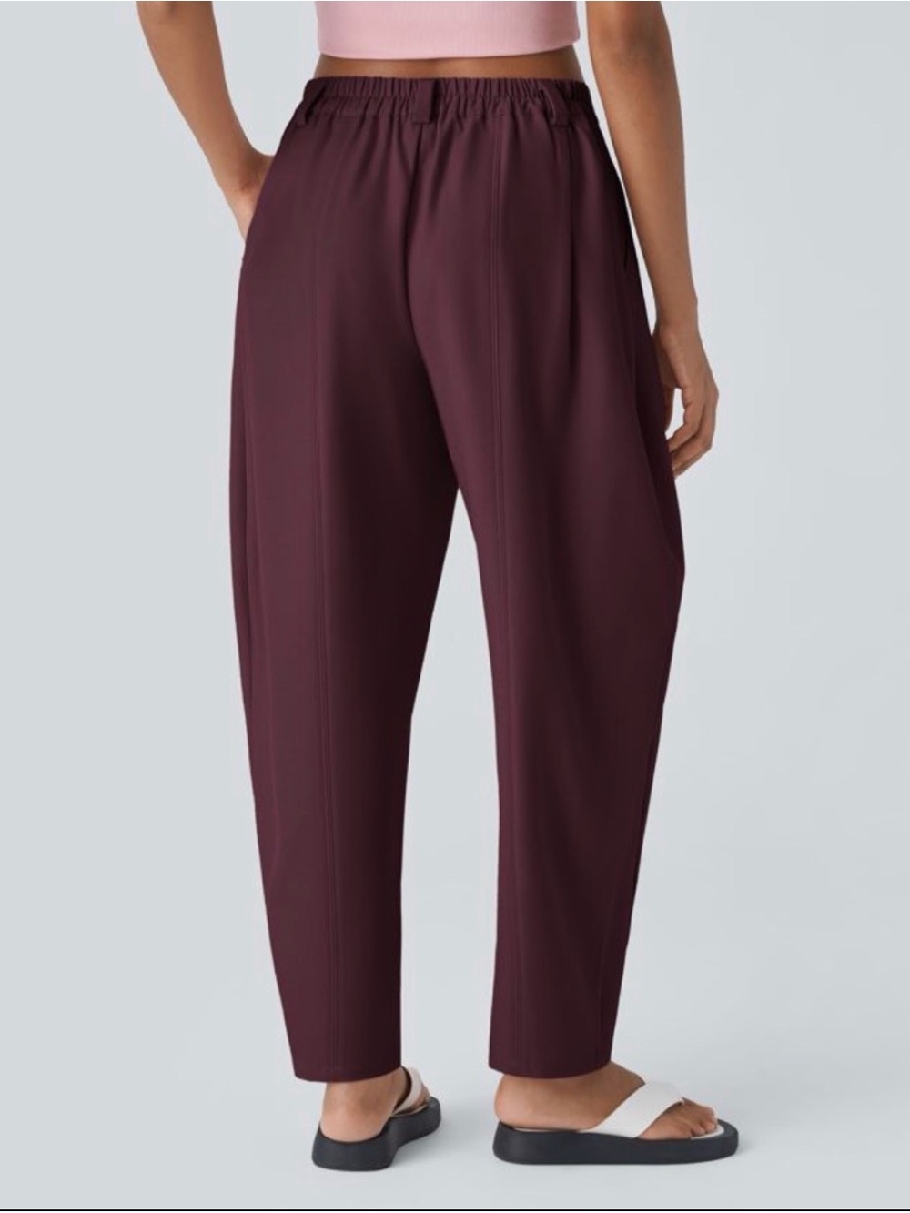 HALARA Mid-Rise Pocket Barrel Leg Baggy Work Pants - Picture 7 of 7